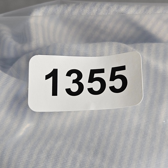 Peter Millar Polo Shirt Mens Large White Striped Pinehurst #2 Golf Logo Cotton - Picture 11 of 11